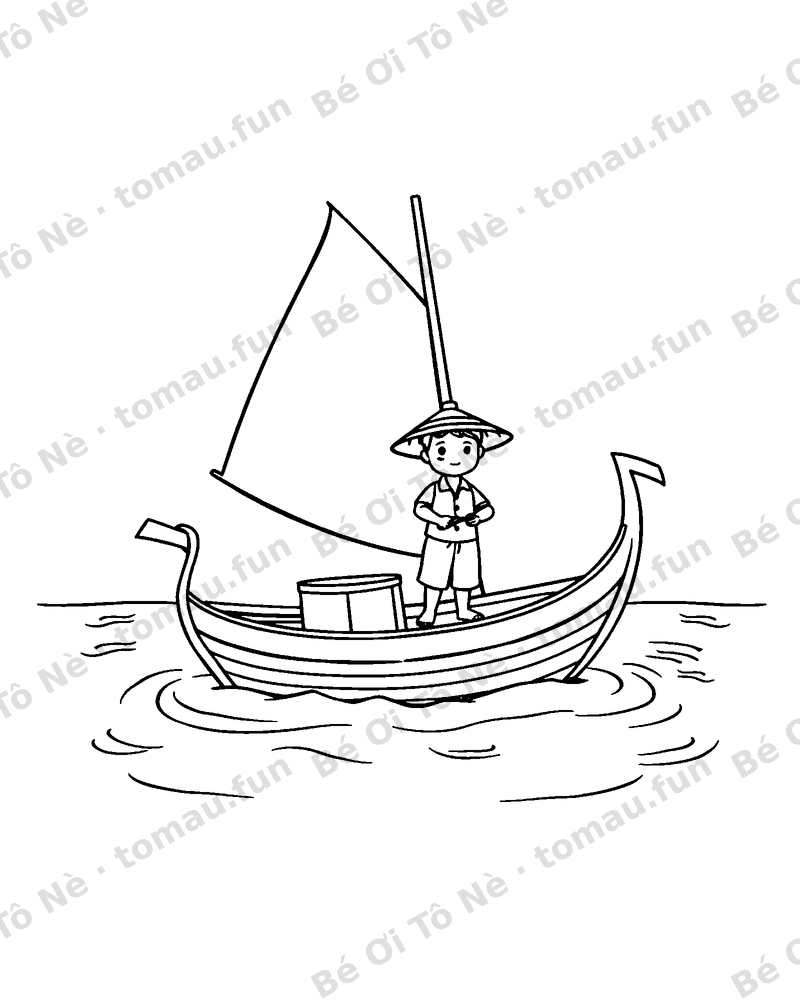 Thuyền buồm ra khơi